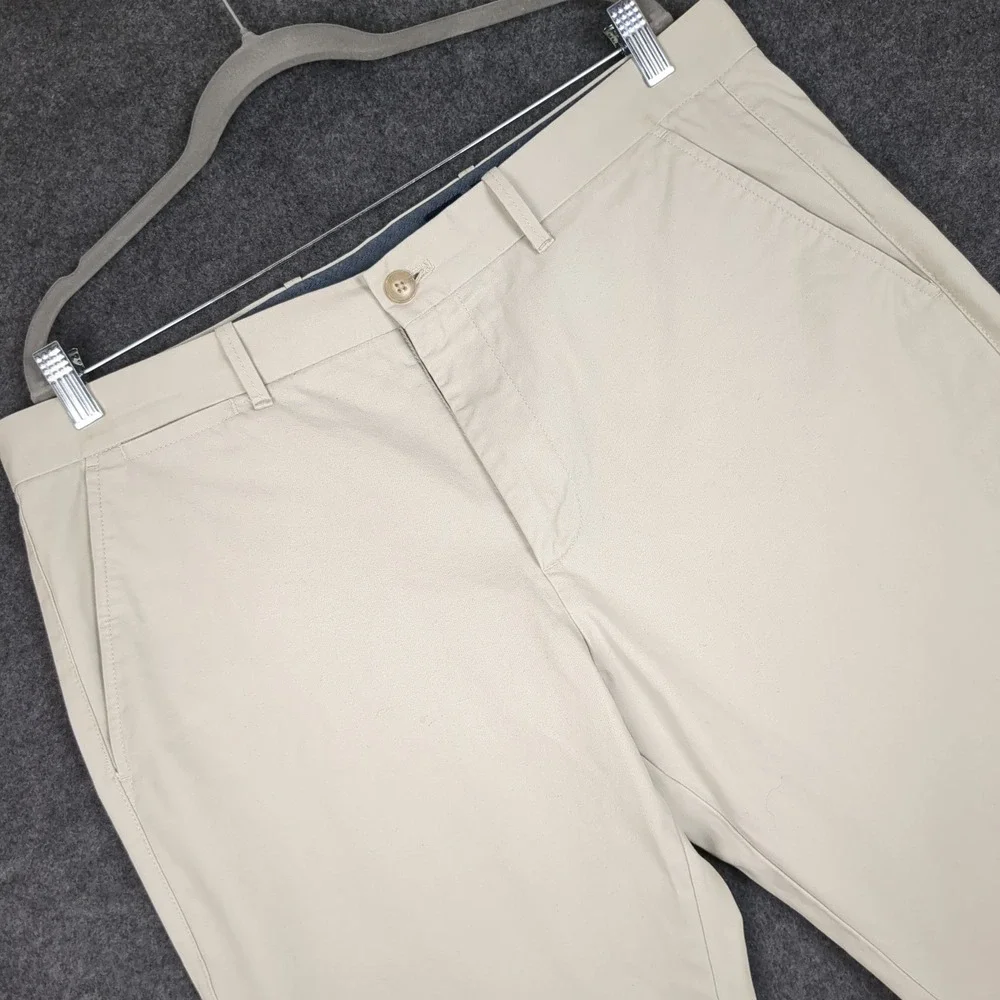 GAP Slim Fit Khaki Chinos Pants Mens Size 36 x 34 Flat Front‎ Casual Cotton